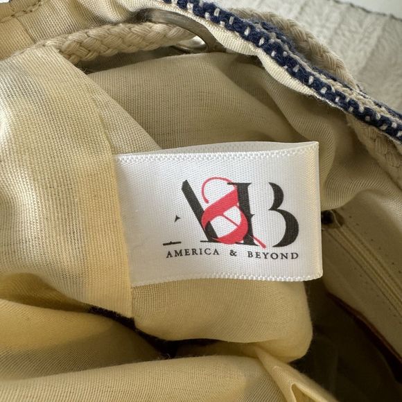 A&B America And Beyond Embroidered Floral Backpack Pom Poms Tassels Neon *Flaw - Picture 11 of 16